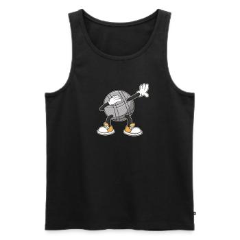 Dabbing Boulekugeln für Bouler boulen Boulesport - Männer Premium Bio Tank Top - Schwarz - Vorne - AI Model Male 178 light (178cm)