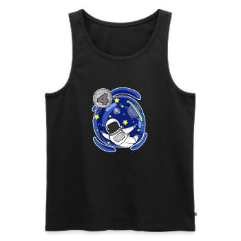 4 years old boy - 4 birthday - I am 4 - Men's Premium Organic Tank Top - black - Front - Michal (187cm)