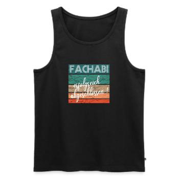 Fachabitur Fachabi Schulabschluss Geschenk - Männer Premium Bio Tank Top - Schwarz - Vorne - AI Model Male 178 light (178cm)