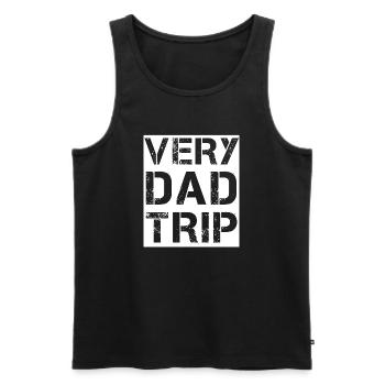 Very Dad Trip - Débardeur bio Premium Homme - noir - Devant - Michal (187cm)
