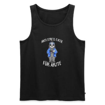 Anti Stress Tasse für Tierärzte - Männer Premium Bio Tank Top - Schwarz - Vorne - Michal (187cm)