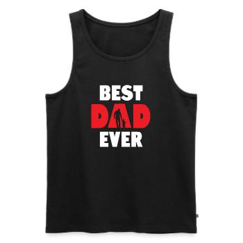 Best Dad Ever - Men's Premium Organic Tank Top - black - Front - AI Model Male 178 light (178cm)