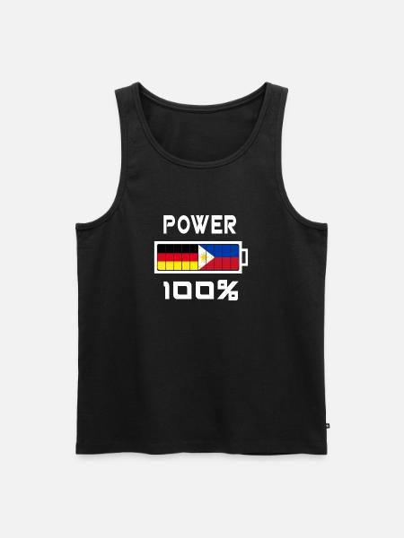 Germany and Philippines Power 100% - Men's Premium Organic Tank Top - black