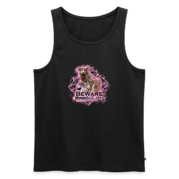 Mamasaurusrex - Débardeur bio Premium Homme - noir - Devant - AI Model Male 178 light (178cm)
