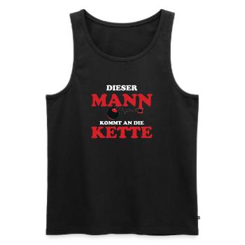 Bräutigam Hochzeit Polterabend - Lustiges Poltern - Männer Premium Bio Tank Top - Schwarz - Vorne - Michal (187cm)
