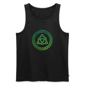 Celtic Knot - Men's Premium Organic Tank Top - black - Front - AI Model Male 178 light (178cm)