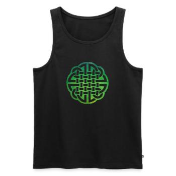 Celtic Knot - Men's Premium Organic Tank Top - black - Front - AI Model Male 178 light (178cm)