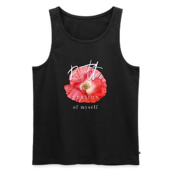 Poppy Mother's Day Gift Cool Saying Garden - Men's Premium Organic Tank Top - black - Front - Michal (187cm)