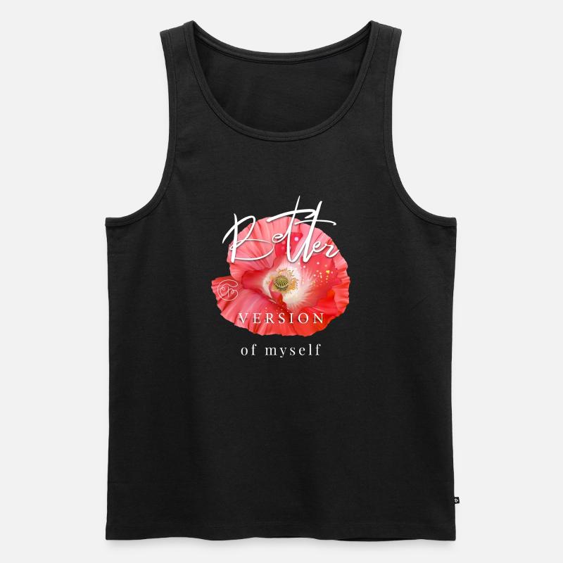Mohnblume Muttertag Geschenk cooler Spruch Garten - Männer Premium Bio Tank Top - Schwarz
