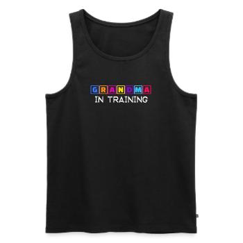 Oma Humorvoll Ruhestan Statement Großmutter - Männer Premium Bio Tank Top - Schwarz - Vorne - Michal (187cm)
