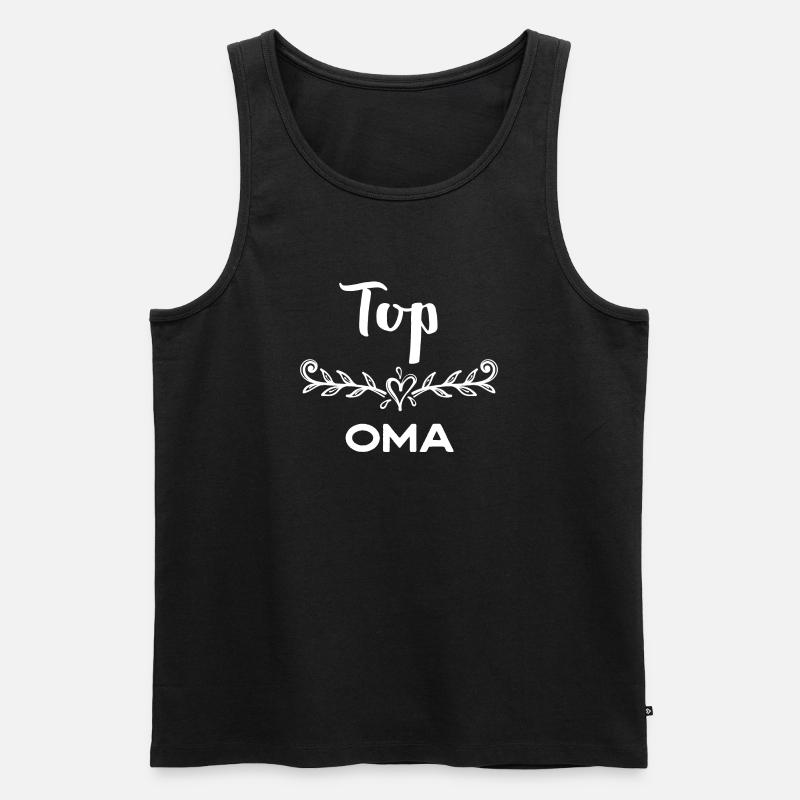 Großmutter Beste Oma Statement Glückwunsch - Männer Premium Bio Tank Top - Schwarz
