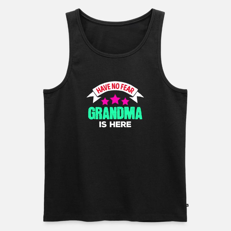Lieblingsoma Oma Großmutter Pensionistin Statement - Männer Premium Bio Tank Top - Schwarz