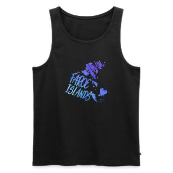 Faroe Islands - Men's Premium Organic Tank Top - black - Front - AI Model Male 178 light (178cm)