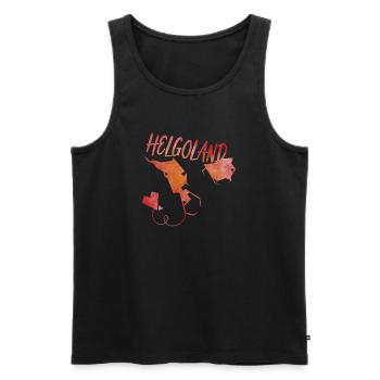 Helgoland - Männer Premium Bio Tank Top - Schwarz - Vorne - AI Model Male 178 light (178cm)