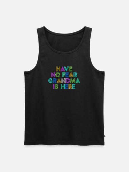 Großmama Cool Statement Oma Großmutter Enkelkind - Männer Premium Bio Tank Top - Schwarz