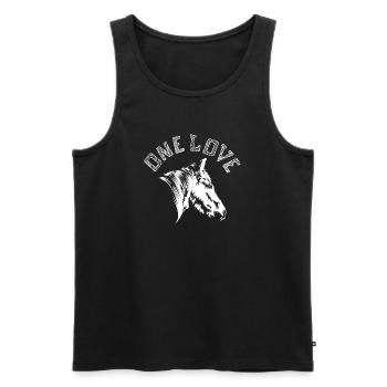 Cheval Symbole de cheval une icône graphique Love Friends - Débardeur bio Premium Homme - noir - Devant - Michal (187cm)