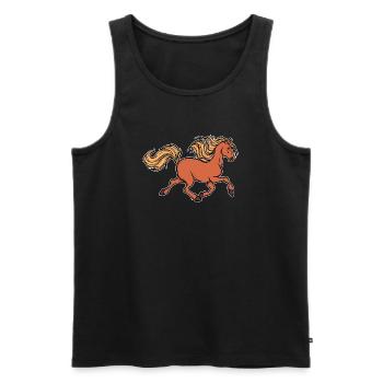 Gallop Horse Love Icelandic Horses Horse Fool Horses - Men's Premium Organic Tank Top - black - Front - AI Model Male 178 light (178cm)