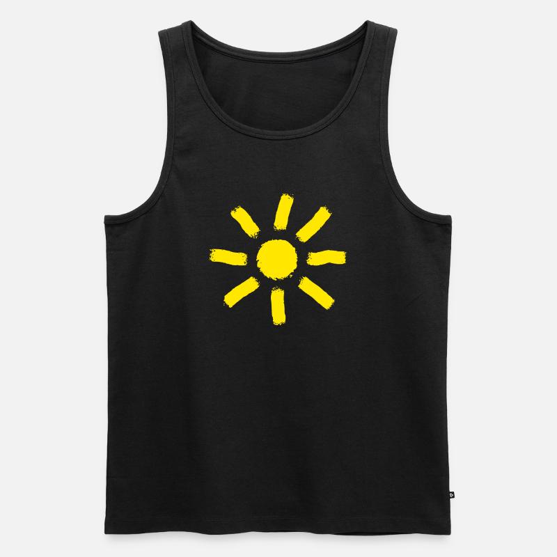 Sonne Sommer Urlaub Geschenk - Männer Premium Bio Tank Top - Schwarz