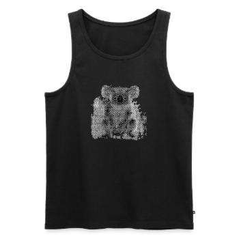 australische tiermotive, Koala Bär, Beuteltiere - Männer Premium Bio Tank Top - Schwarz - Vorne - AI Model Male 178 light (178cm)