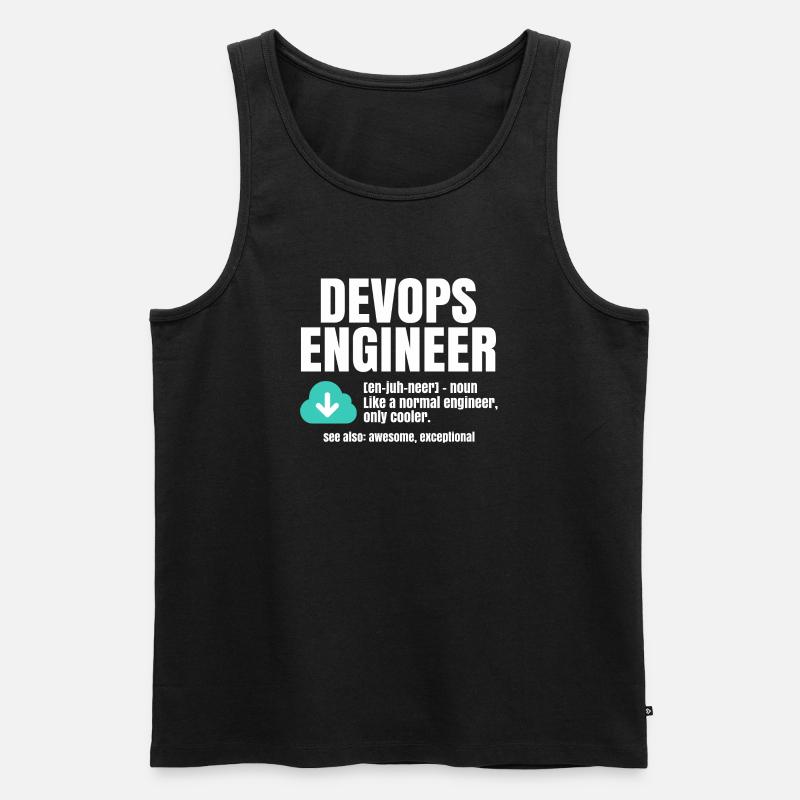 Devops-Ingenieur - Männer Premium Bio Tank Top - Schwarz
