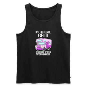 Wohnmobil Wohnwagen Campen Camping - Männer Premium Bio Tank Top - Schwarz - Vorne - Michal (187cm)