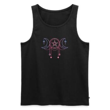 Triple Moon Goddess Transgender - Men's Premium Organic Tank Top - black - Front - AI Model Male 178 light (178cm)