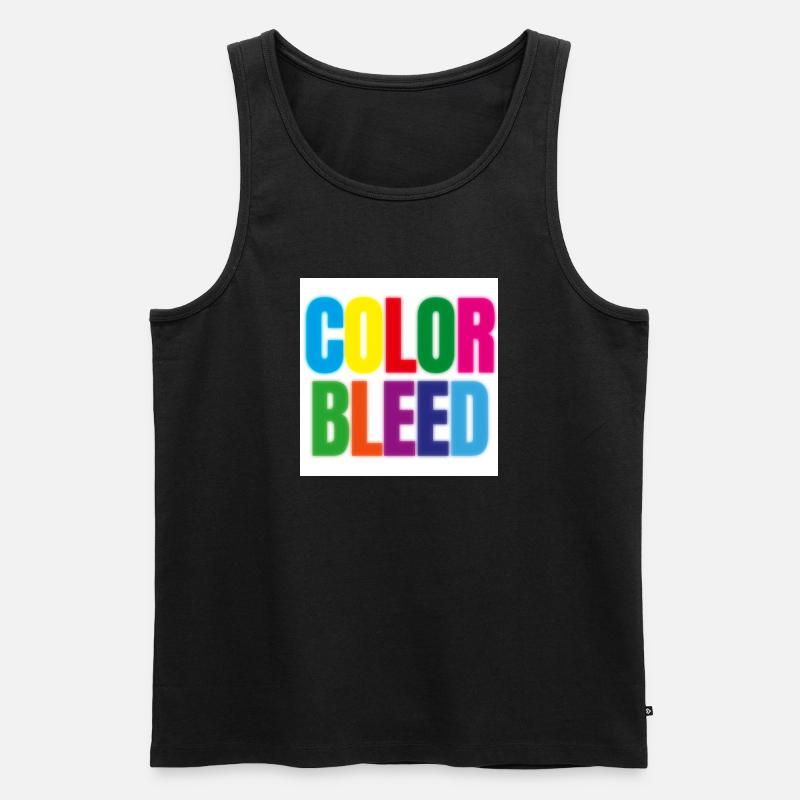 ColorBleed - Männer Premium Bio Tank Top - Schwarz