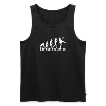 Evolution of Guitar Culture - Men's Premium Organic Tank Top - black - Front - AI Model Male 178 light (178cm)