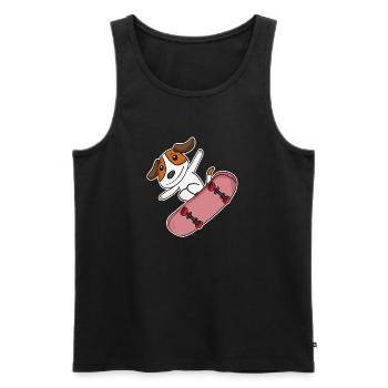 Belgian Shepherd - Men's Premium Organic Tank Top - black - Front - AI Model Male 178 light (178cm)