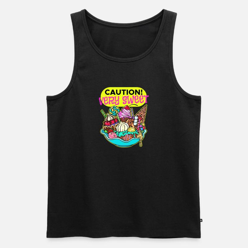 Chocolate Sweets Dessert Candy Statement - Men's Premium Organic Tank Top - black