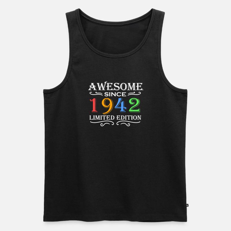 1942 - Männer Premium Bio Tank Top - Schwarz
