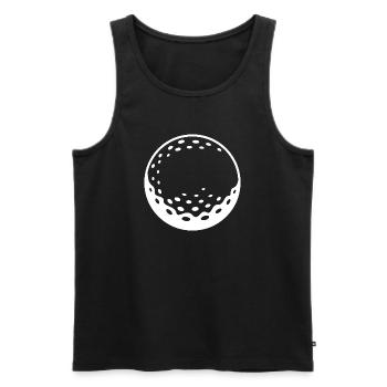Golf Ball Golfer Cup Symbol Club - Männer Premium Bio Tank Top - Schwarz - Vorne - Michal (187cm)