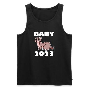 Corps de bébé 2023 - Débardeur bio Premium Homme - noir - Devant - Michal (187cm)