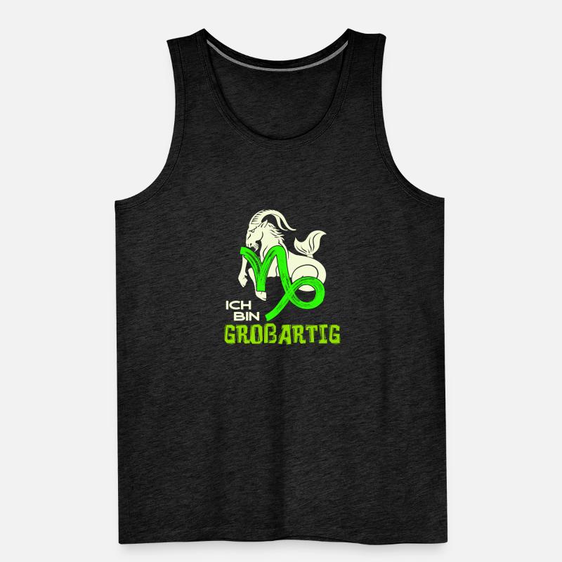 Sternzeichen Horoskop Steinbock Cool Statement Männer Premium Bio Tank Top