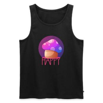 MAGIC MUSHROOM by CD - Men's Premium Organic Tank Top - black - Front - AI Model Male 178 light (178cm)