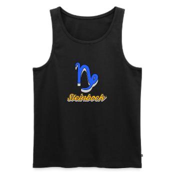 Superstition Esoteric Capricorn Horoscope Constellation - Men's Premium Organic Tank Top - black - Front - AI Model Male 178 light (178cm)