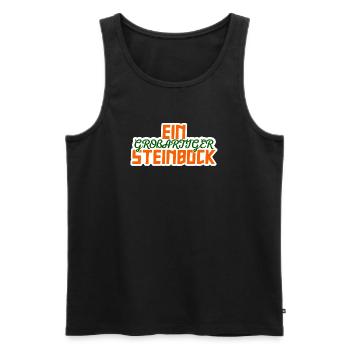 Steinbock Galaxy Statement Tierkreiszeichen Himmel - Männer Premium Bio Tank Top - Schwarz - Vorne - AI Model Male 178 light (178cm)