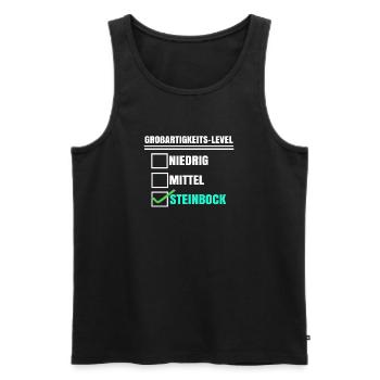 Aberglaube Horoskop Steinbock Tierkreis Statement - Männer Premium Bio Tank Top - Schwarz - Vorne - Michal (187cm)