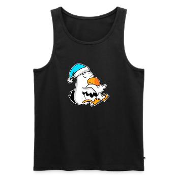 Albatros Möwe Vogel - Männer Premium Bio Tank Top - Schwarz - Vorne - AI Model Male 178 light (178cm)