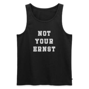 Pas votre Ernst Design - Débardeur bio Premium Homme - noir - Devant - Michal (187cm)