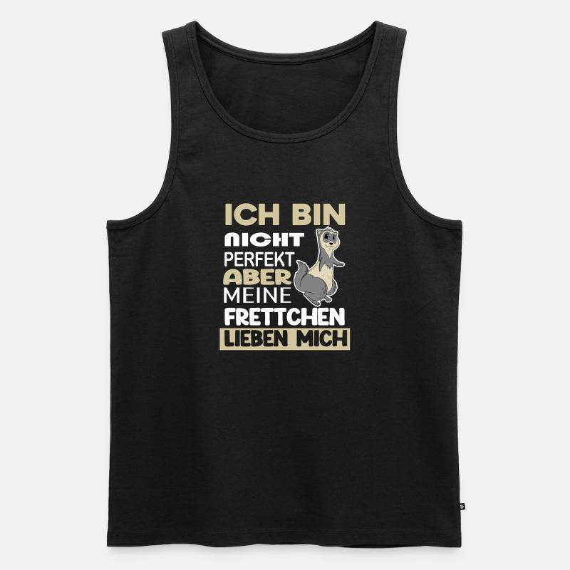 Frettchen - Männer Premium Bio Tank Top - Schwarz
