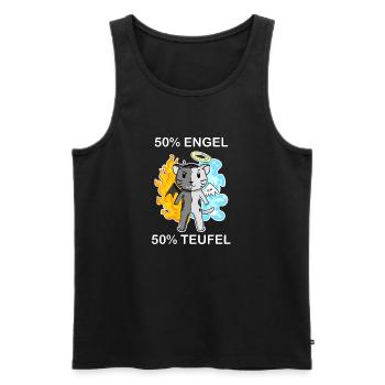 Katze Katzenrasse Abessinierkatze - Männer Premium Bio Tank Top - Schwarz - Vorne - Michal (187cm)