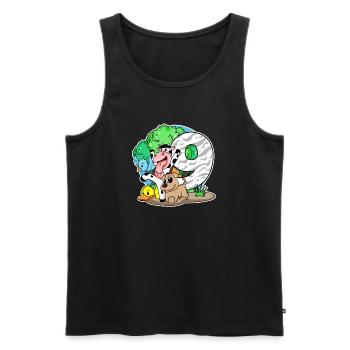 9. Geburtstag Niedliche Tiere 9 Jahre alt - Männer Premium Bio Tank Top - Schwarz - Vorne - AI Model Male 178 light (178cm)
