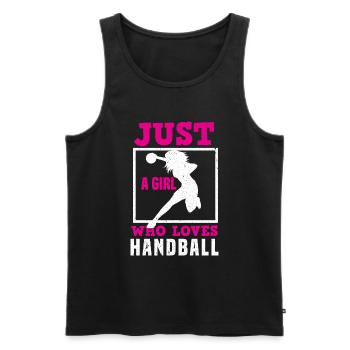 Handball HandballEur Ball Sport - Débardeur bio Premium Homme - noir - Devant - Michal (187cm)
