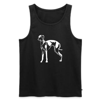 Italian wind chime - Men's Premium Organic Tank Top - black - Front - Michal (187cm)