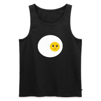 Kawaii Fried Egg Egg Eggs Costume Kawaii Sticker - Men's Premium Organic Tank Top - black - Front - Michal (187cm)