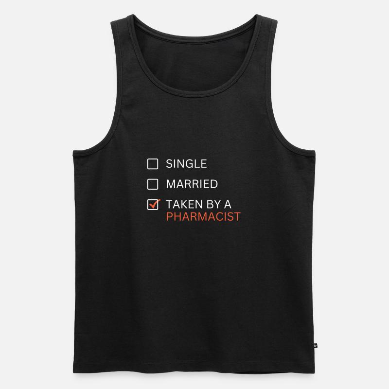 Verheiratet mit Apotheker - Männer Premium Bio Tank Top - Schwarz