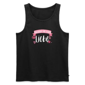 Klettern Bouldern Boulderin Berge Geschenk - Männer Premium Bio Tank Top - Schwarz - Vorne - Michal (187cm)
