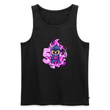 5. Geburtstag Mädchen 5 Jahre alt Ninja - Männer Premium Bio Tank Top - Schwarz - Vorne - Michal (187cm)