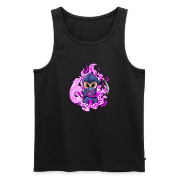 6. Geburtstag Mädchen 6 Jahre alt Ninja - Männer Premium Bio Tank Top - Schwarz - Vorne - Michal (187cm)